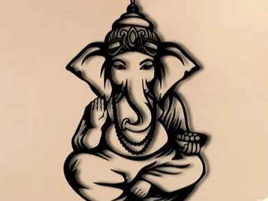 Divine Lord Ganesha: 3D-Printed Spiritual Art