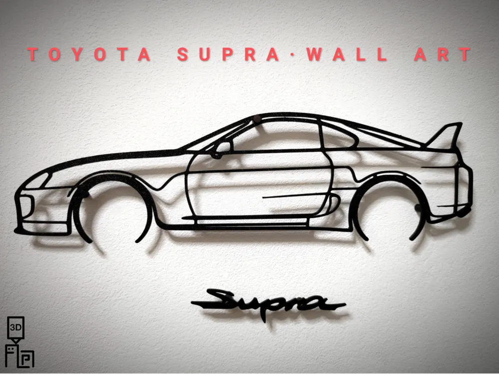 Toyota Supra Wall Art(Two model available) 