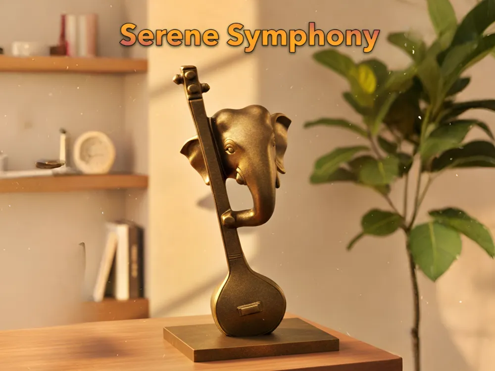3D-Printed Ganesha Musical Art