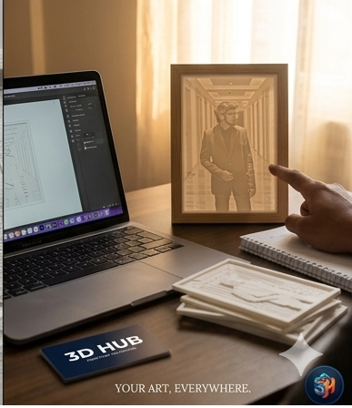 Custom 3D Lithophane Frame
